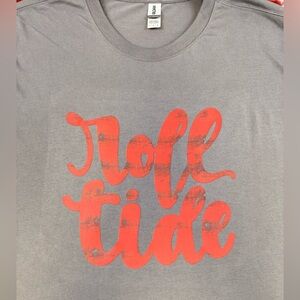 Gildan Gray Tee with Red Graphic